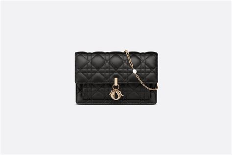 dior miss dior chain pouch|Miss Dior Chain Pouch Black Cannage Lambskin .